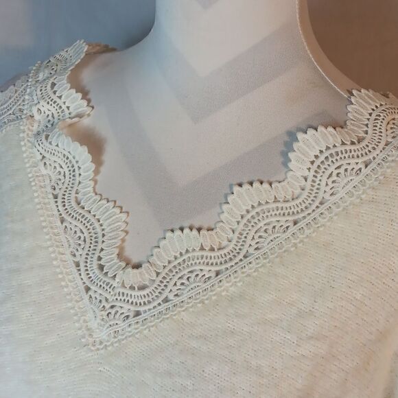 Sweet Lovely by Jen Fuzzy Lace Sweater - Picture 3 of 9